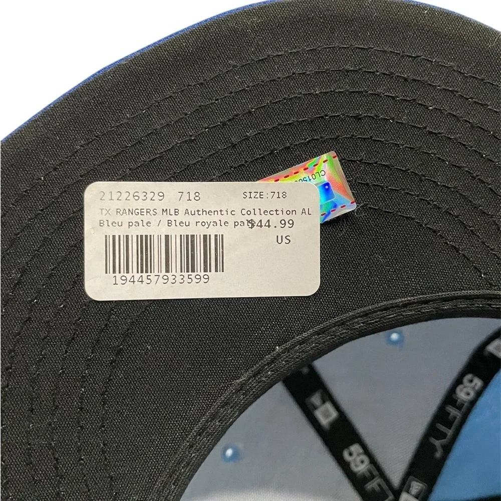 Blue and Red Baseball Cap